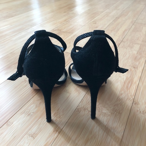 Via Spiga Black Dot Suede Sandals - Size 37.5 (7.5) - Picture 4 of 7